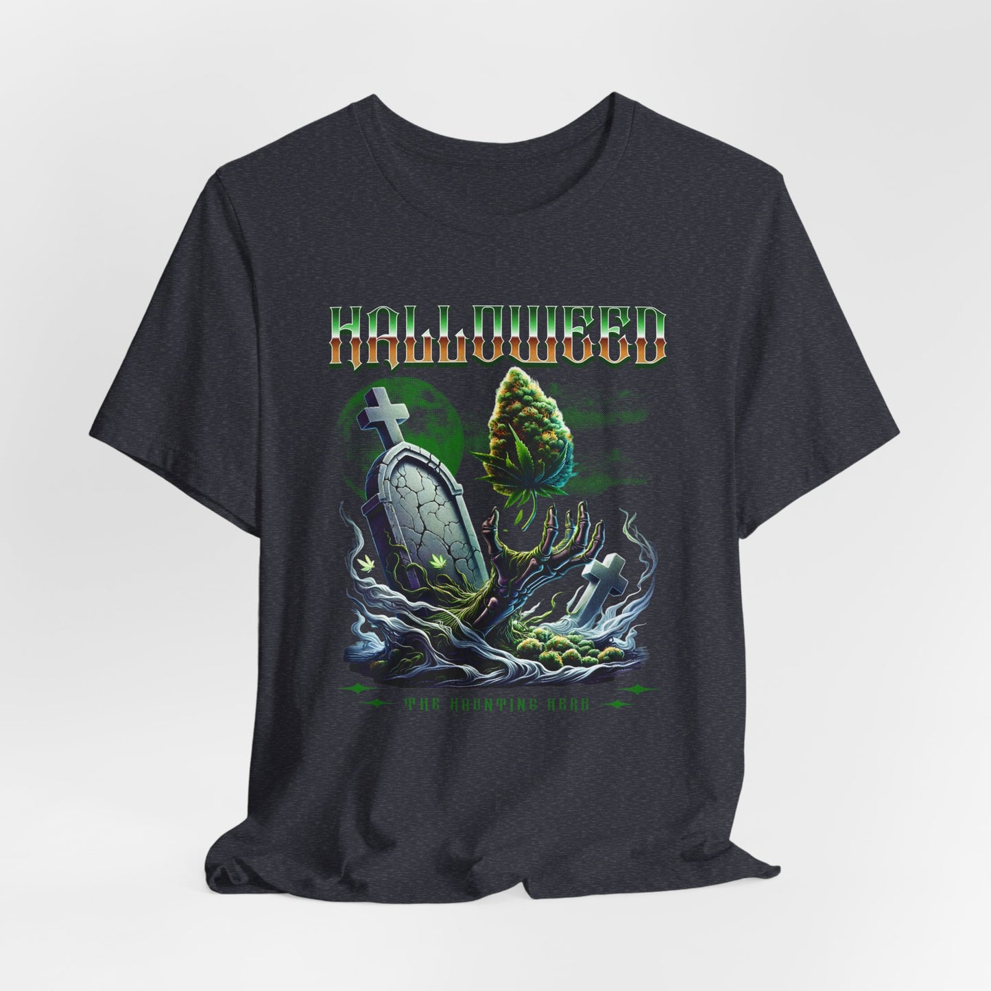 Halloweed, Haunted Herb, Unisex Jersey Short Sleeve Tee