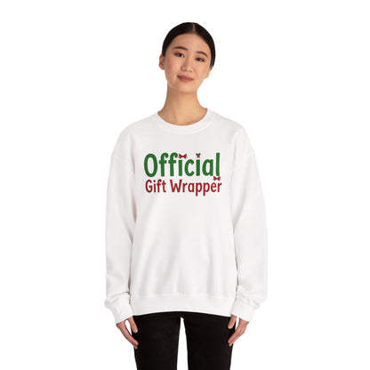 Christmas 'Official Gift Wrapper' Sweatshirt - Funny Holiday Gift Wrapping Tee