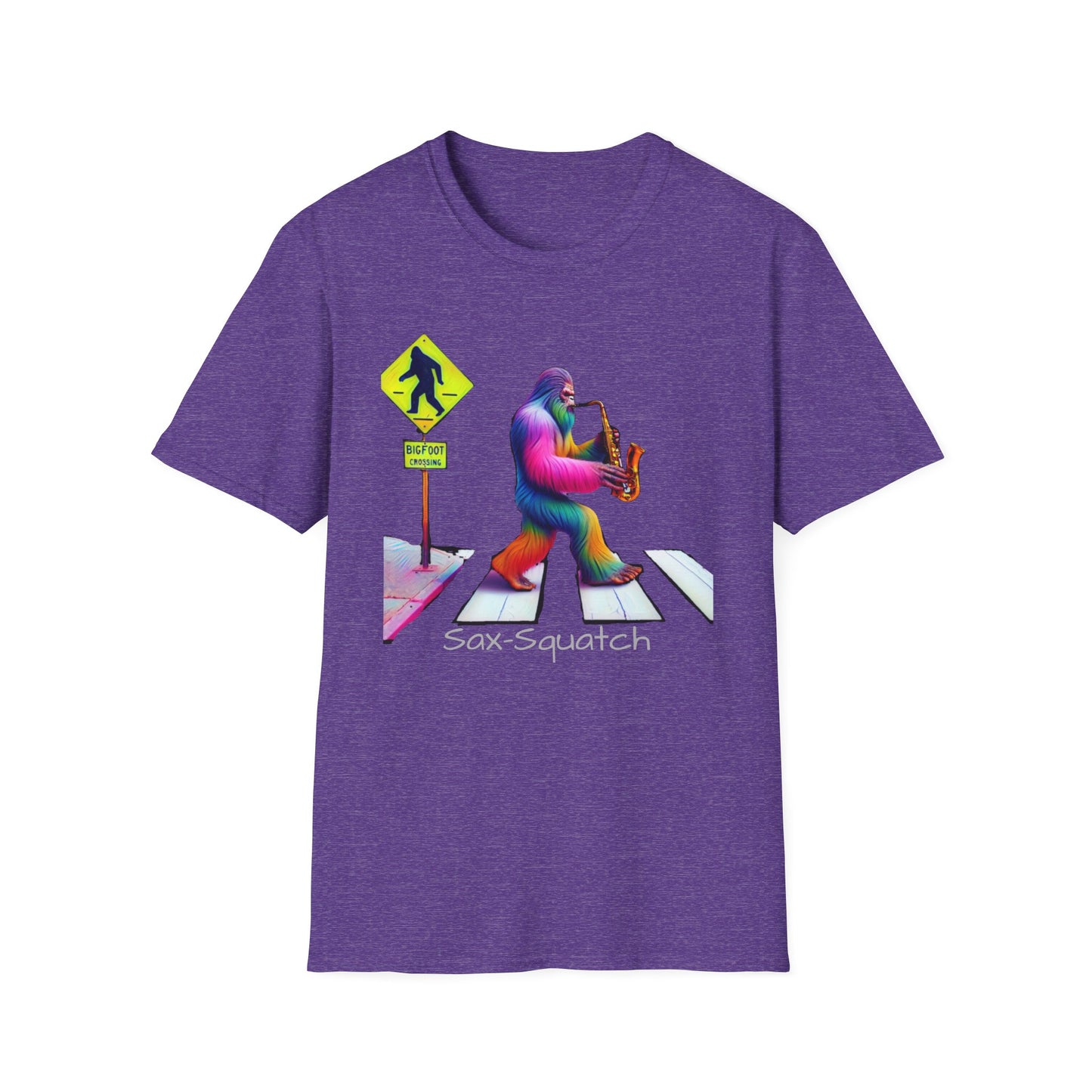 Sax-Squatch, Unisex Softstyle T-Shirt