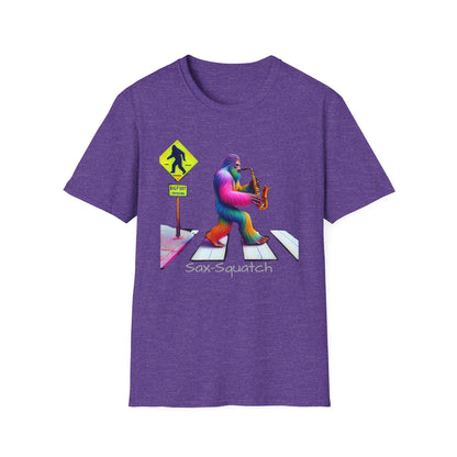 Sax-Squatch, Unisex Softstyle T-Shirt