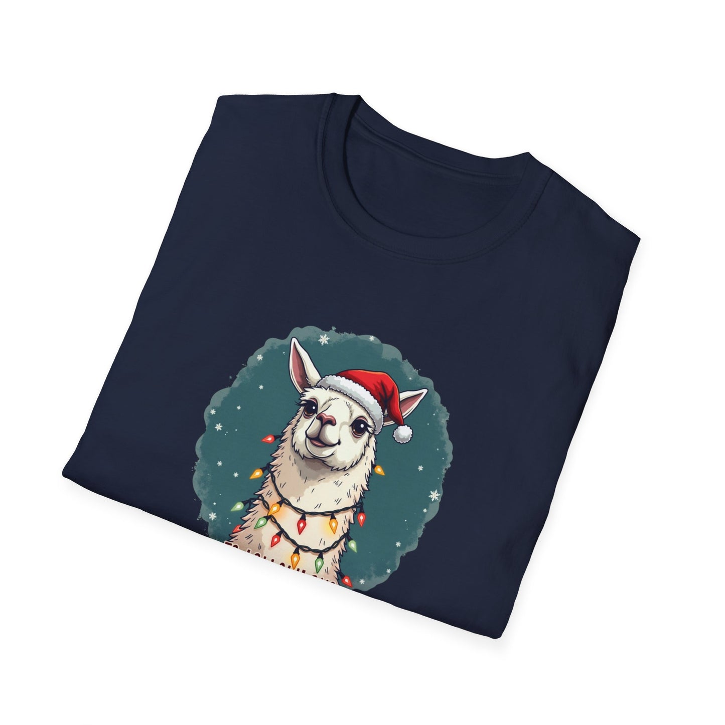 Llamas Christmas tee, Unisex Softstyle T-Shirt
