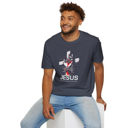 Jesus Cross T-Shirt — Blood and Crown Graphic Christian Tee