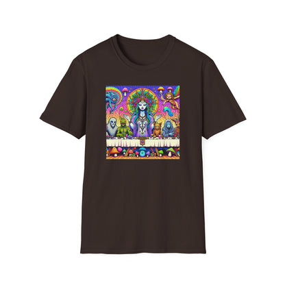 Mushroom Last Supper, Unisex Softstyle T-Shirt - Psychonaut Swag