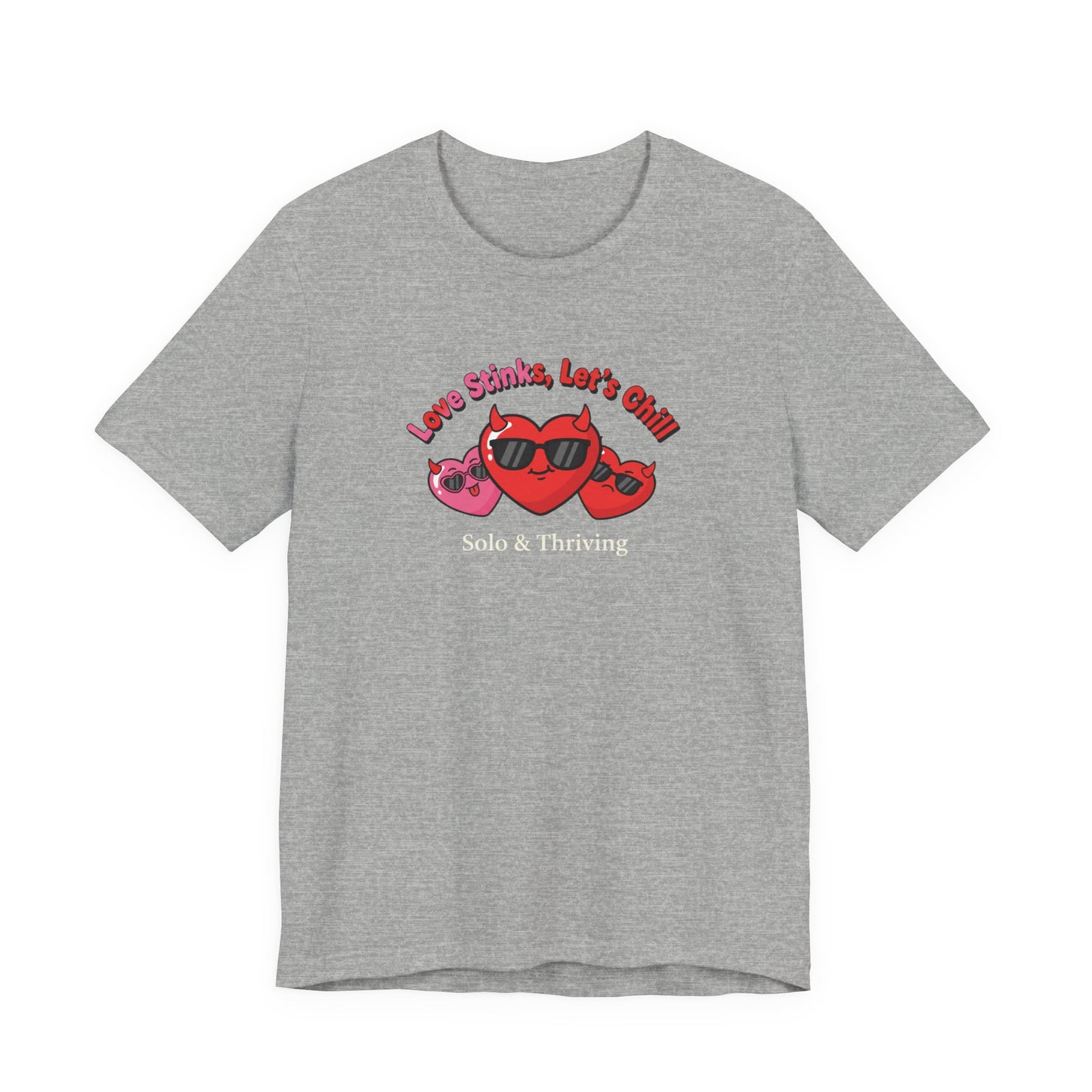 Love Smiles Tee — Retro Heart Sunglasses Graphic T-Shirt