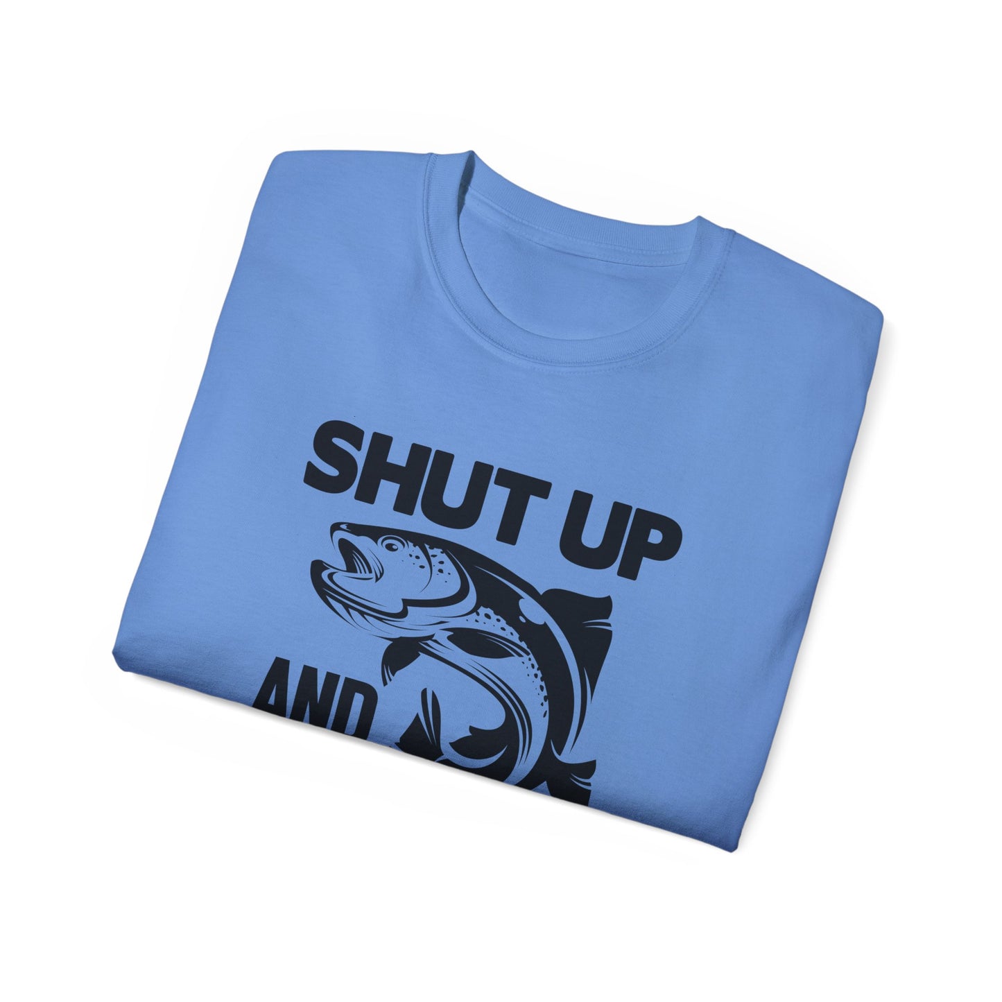Quiet While Fishing, Unisex Ultra Cotton Tee
