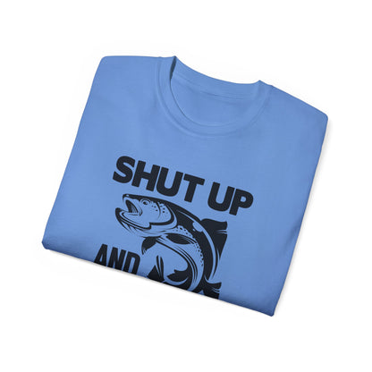Quiet While Fishing, Unisex Ultra Cotton Tee