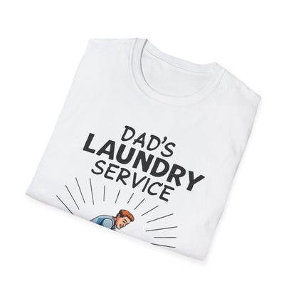 Dad's Laundry Service T-Shirt, Funny Gift for Dads, Unisex Humor Tee, Laundry Day Shirt, Father's Day Gift, Everyday Wear - Psychonaut Swag