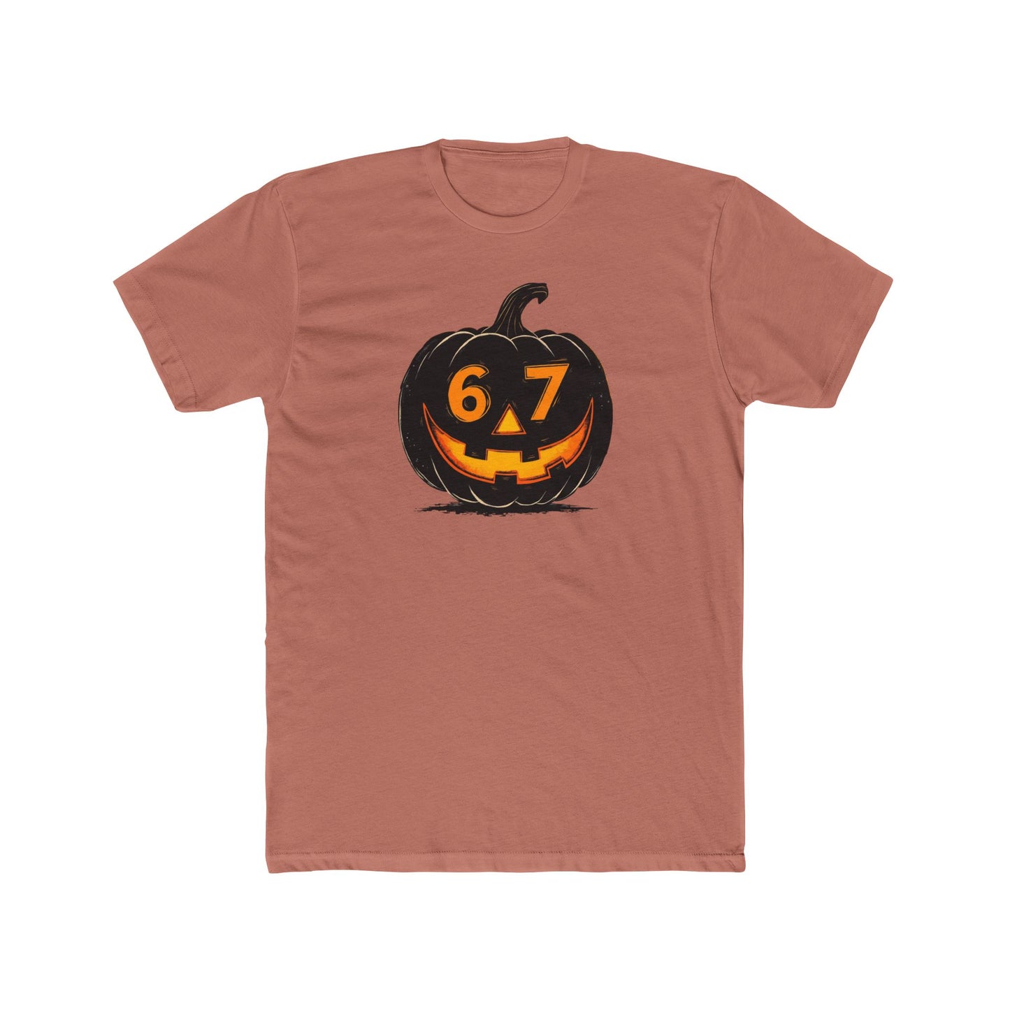 Halloween Jack-O'-Lantern Tee — 6/7 Pumpkin Graphic Shirt
