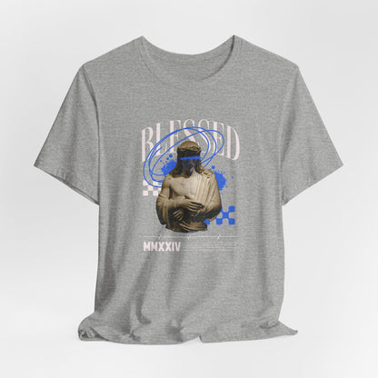 Blessed Statue Graphic Tee — Vintage Aesthetic Rome MMXXIV T-Shirt