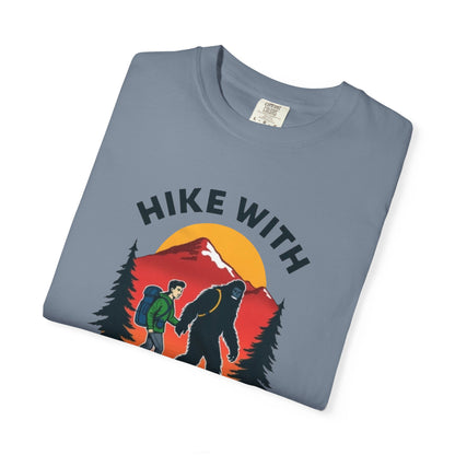 Hike With Squatch T-Shirt — Vintage Bigfoot Hiking Graphic Tee