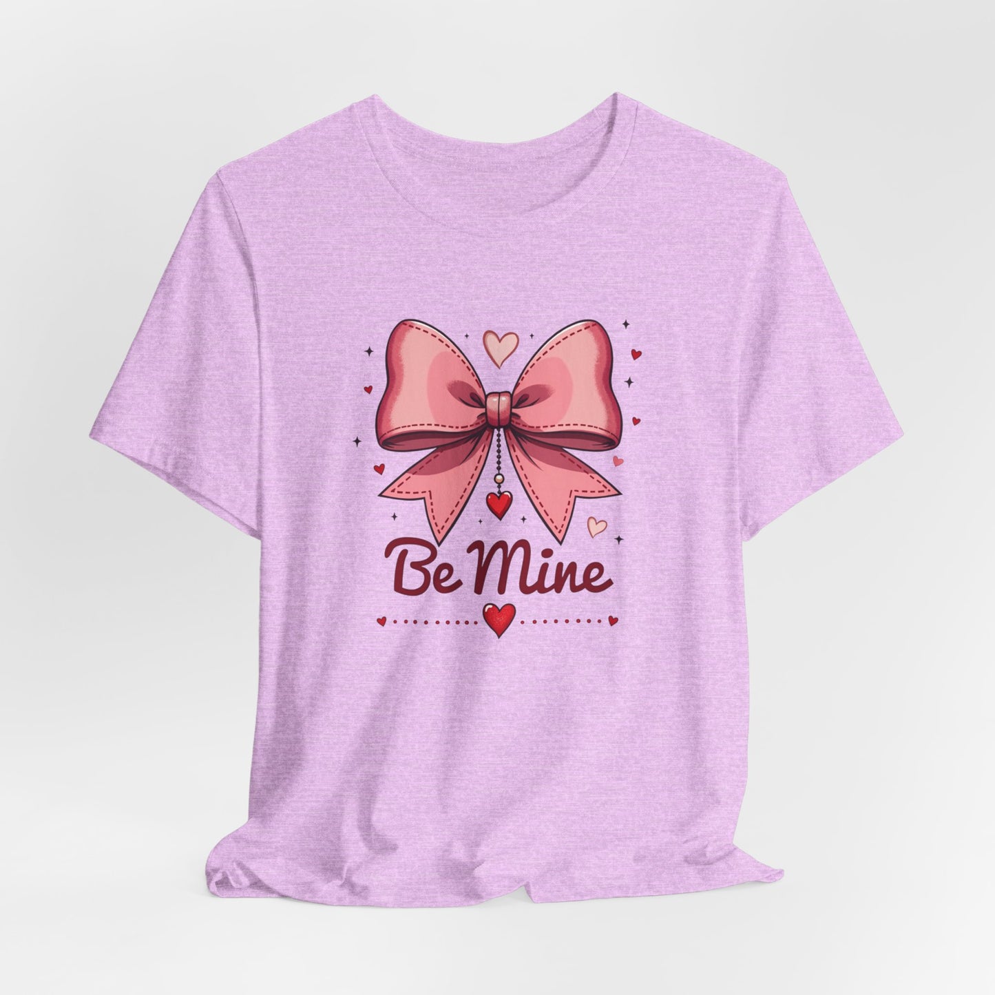 Valentine 'Be Mine' Pink Bow T‑Shirt