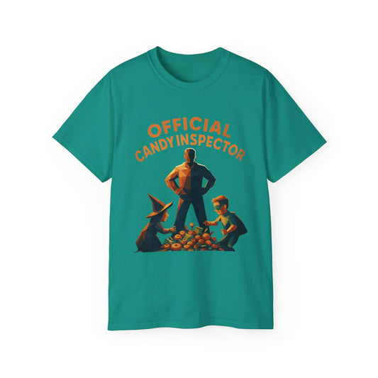 Official Candy Inspector Unisex Ultra Cotton Tee, Funny Gift, Halloween Tee, Party Shirt, Retro Style T-Shirt