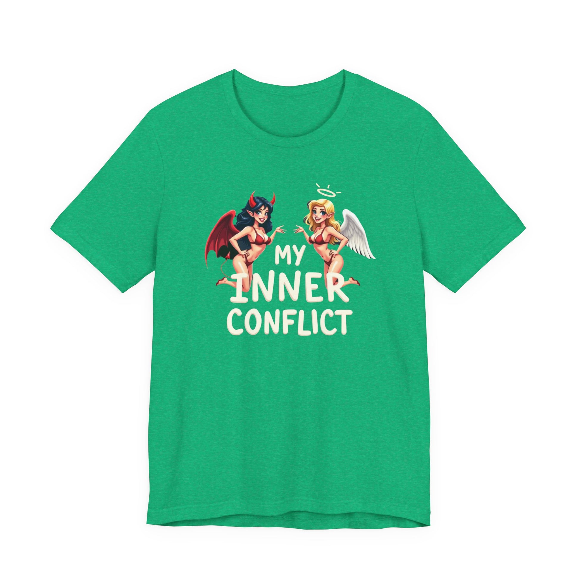 My Inner Conflict, Graphic Tee, Casual Wear, Halloween Gift, Unisex Shirt, Fashion Statement, Unique Style - Psychonaut Swag