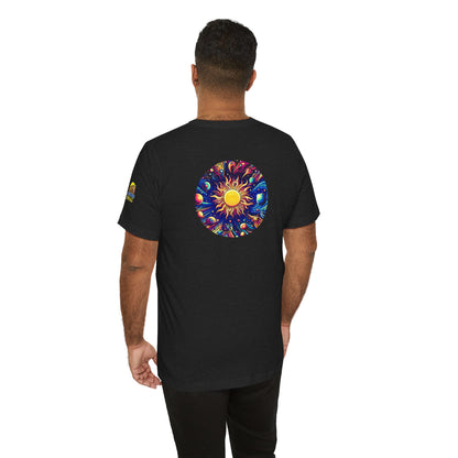 Psychonaut Staple solar system, Unisex Jersey Short Sleeve Tee - Psychonaut Swag