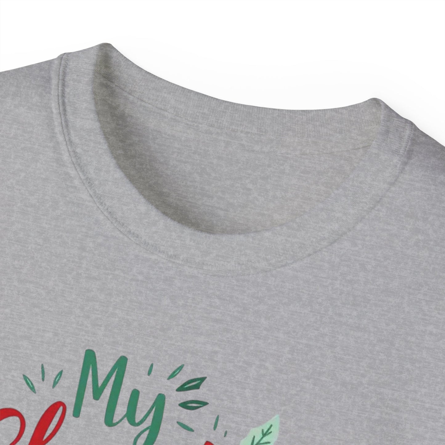 Christmas Coffee Tee - "My Christmas Spirit Needs Coffee" Holiday T-Shirt