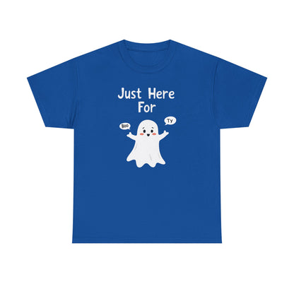 Cute Boo, Unisex Heavy Cotton Tee - Perfect for Self-Love, Gift, Casual Wear, Birthdays, or Relaxation