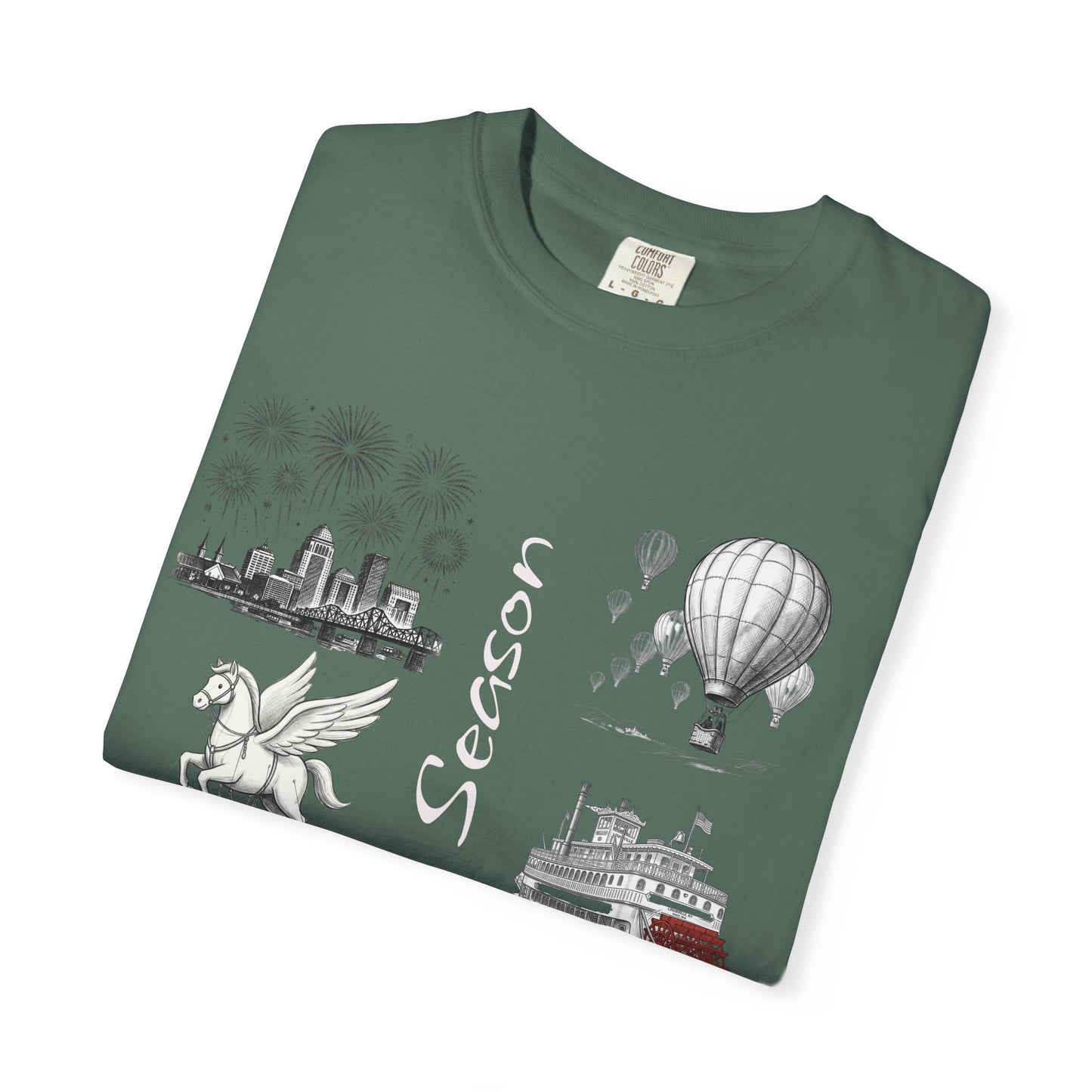 Derby Season T-Shirt — Horse Racing & Balloon Glow Festival Tee