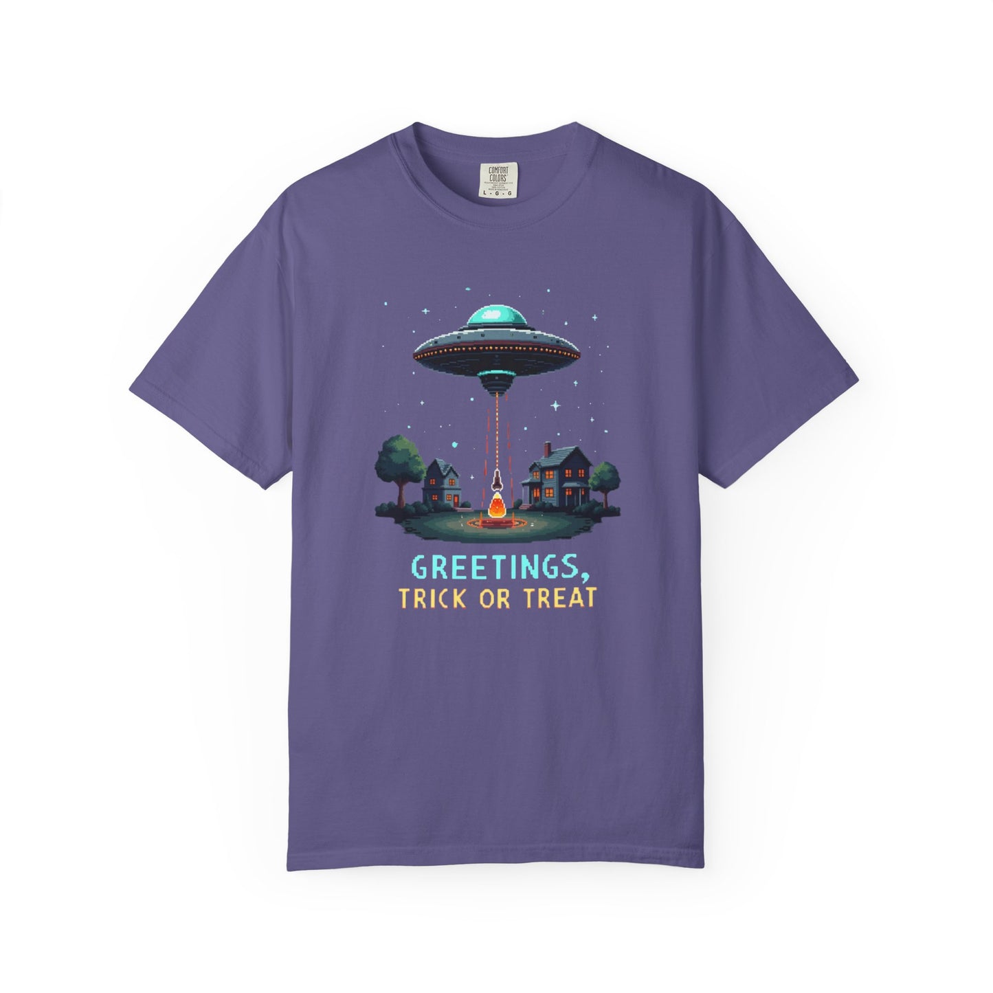 Halloween Alien Greetings T-Shirt, Unisex T-Shirt, Funny Halloween Tee, Trick or Treat Shirt, Spooky Season Apparel, Gift for [...]
