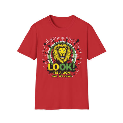 Look It's a Lion, Unisex Softstyle T-Shirt