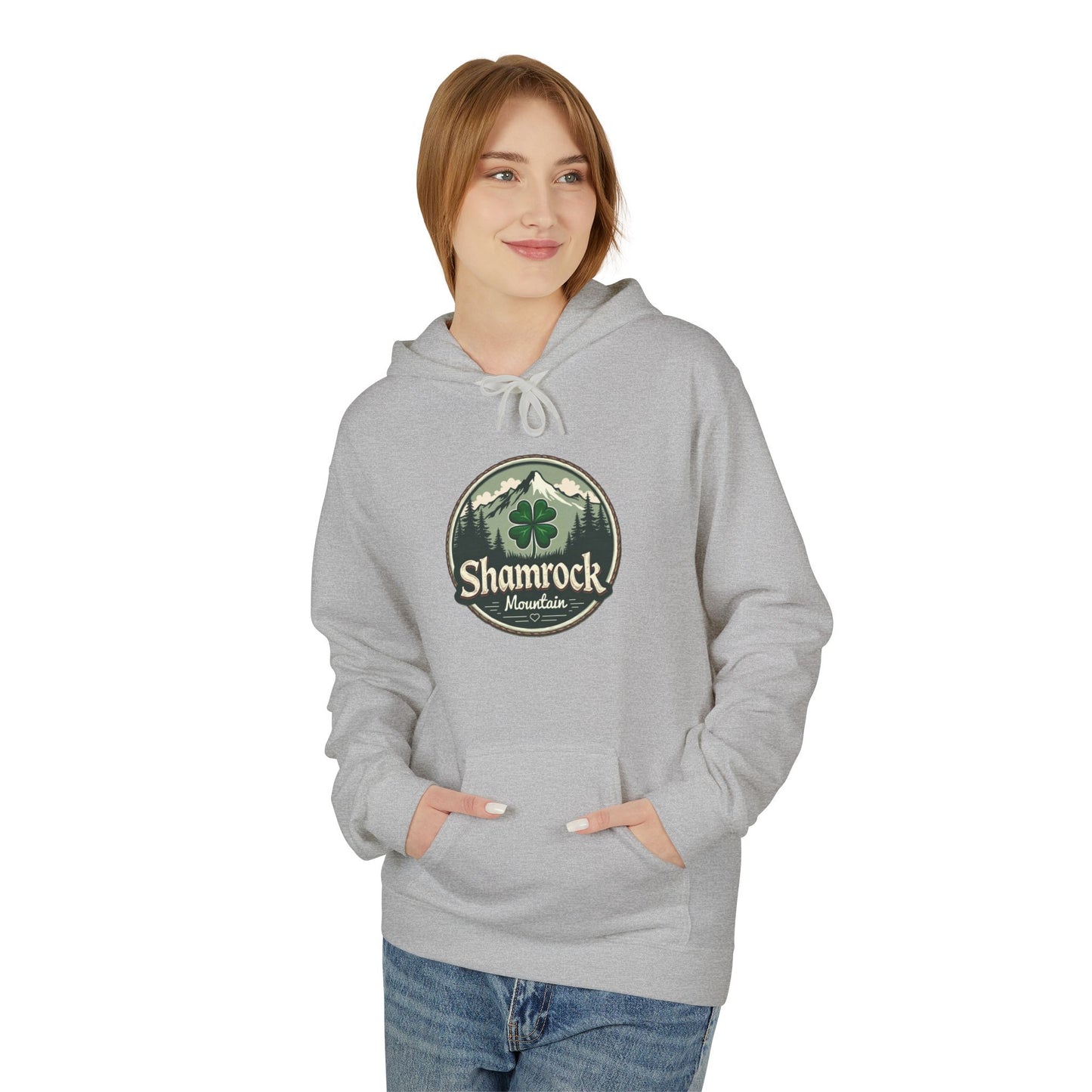 Shamrock Mountain, Unisex Midweight Softstyle Fleece Hoodie