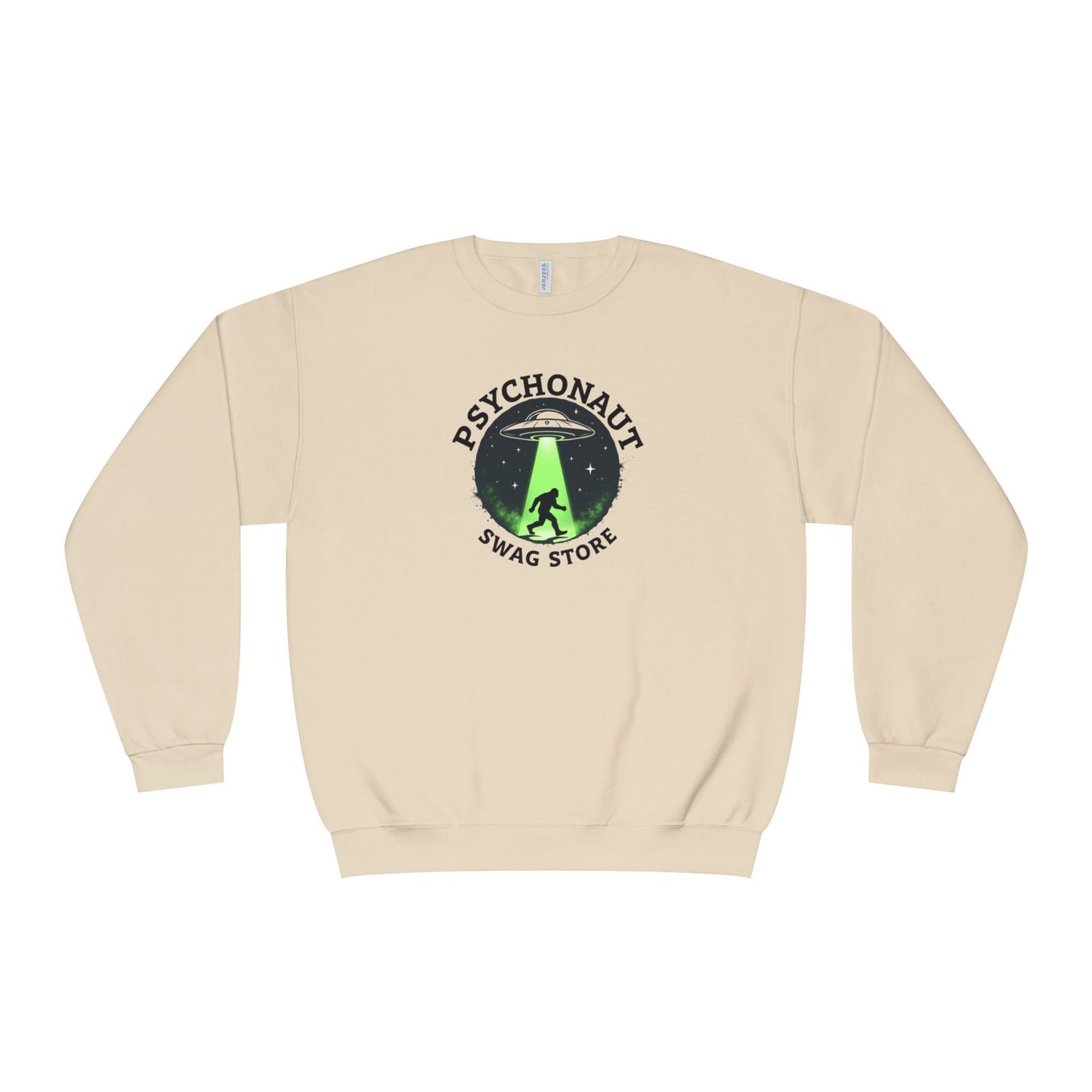 Psychonaut Swag Crewneck Sweatshirt – UFO Abduction Graphic Pullover