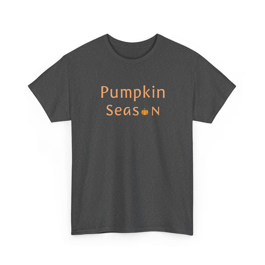Pumpkin Season Unisex Heavy Cotton Tee, Fall Apparel, Halloween Shirt, Thanksgiving Tee, Cozy Autumn Fashion, Seasonal Wear