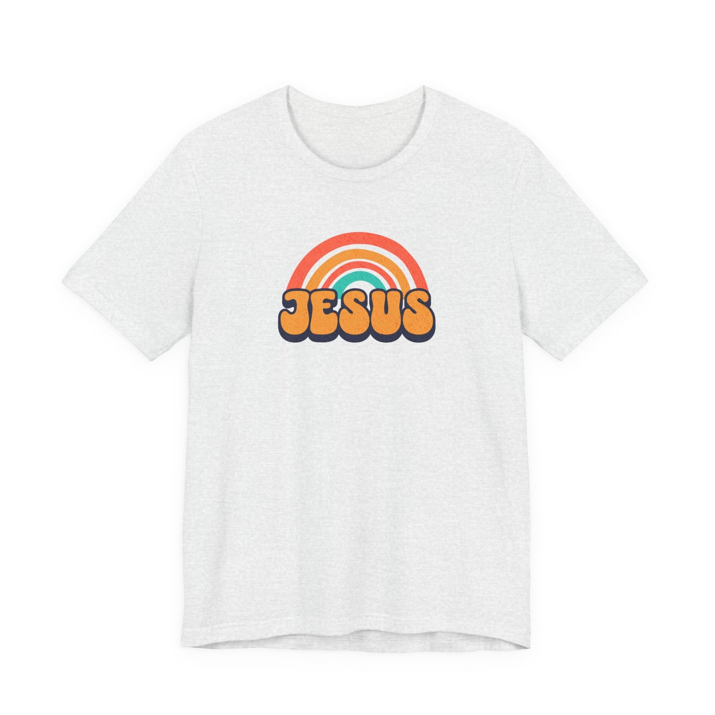 Jesus Rainbow T-Shirt — Retro Christian Faith Tee