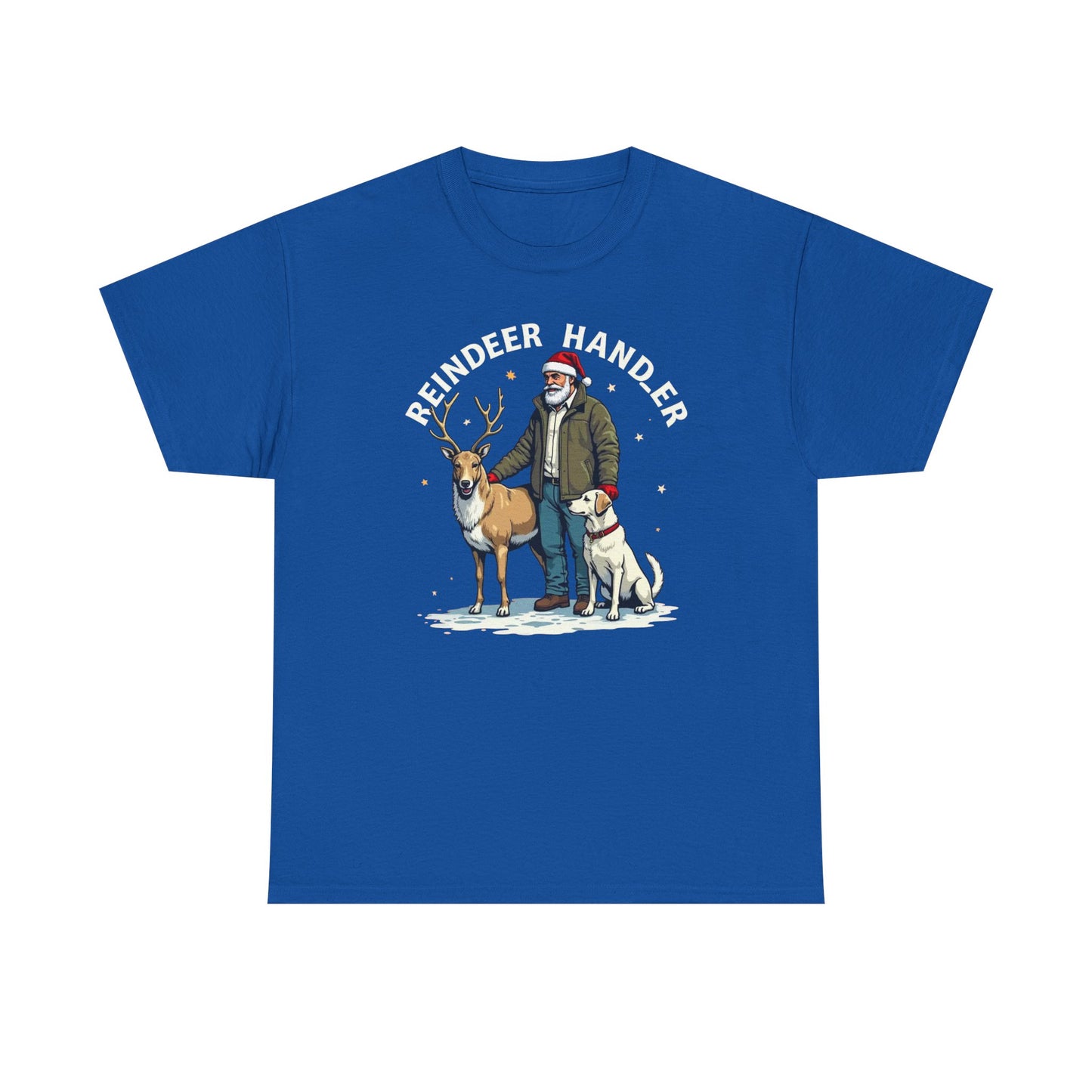 Reindeer Handler T‑Shirt — Santa Handler Graphic Holiday Tee