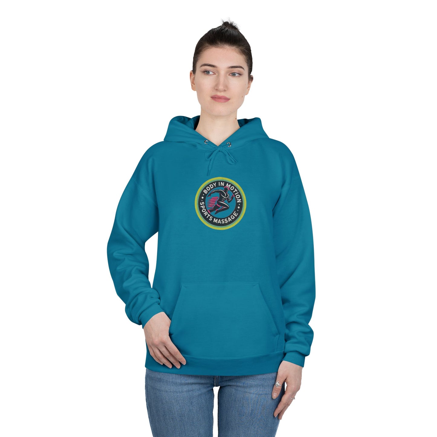 Sports Massage, Logo Hoodie — 'Run Fast' Athletic Pullover