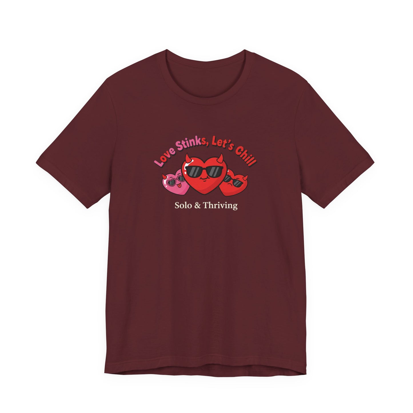Love Smiles Tee — Retro Heart Sunglasses Graphic T-Shirt