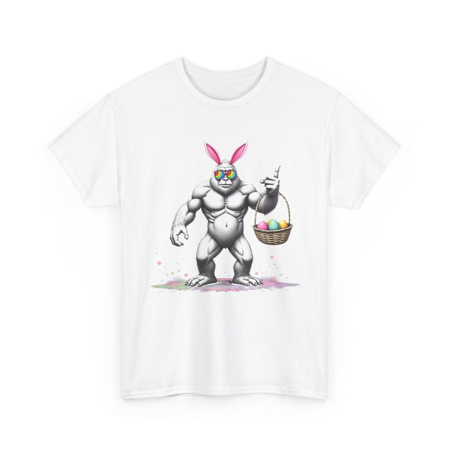 Muscular Easter Bunny T-Shirt — Funny Easter Basket Tee