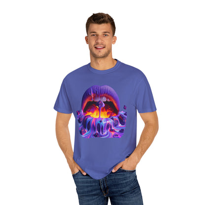 Lava Lips, Unisex Garment-Dyed T-shirt
