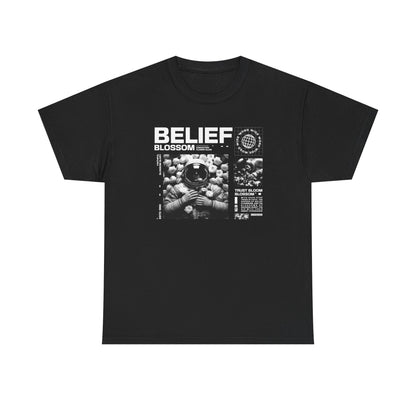 Astronaut Belief, Unisex Heavy Cotton Tee