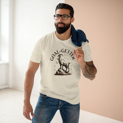 Goal-Getter Goat, Capricorn T-Shirt – Motivational Mountain Climber Tee
