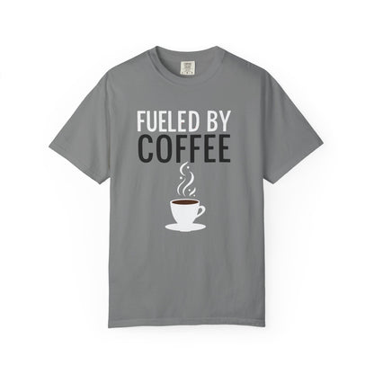 Fueled by Coffee Unisex Garment-Dyed T-Shirt - Psychonaut Swag