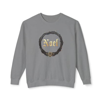 Noel Christmas Sweatshirt — Green Velvet Wreath Holiday Crewneck