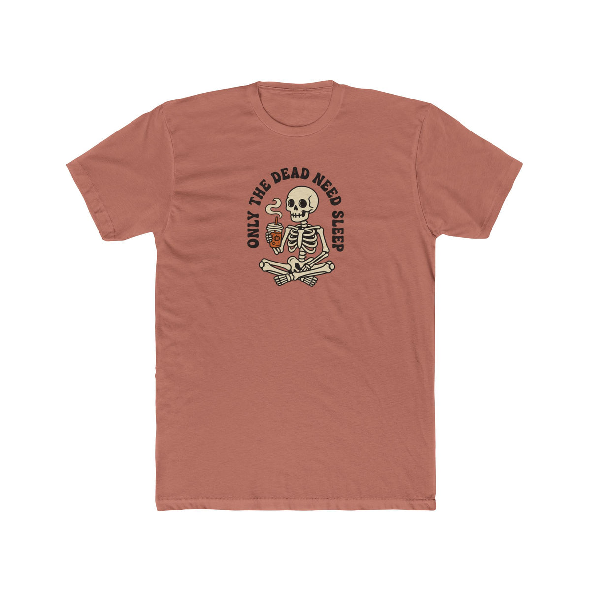 Skull Meditation Tee - "Only The Dead Need Sleep" Graphic T-Shirt
