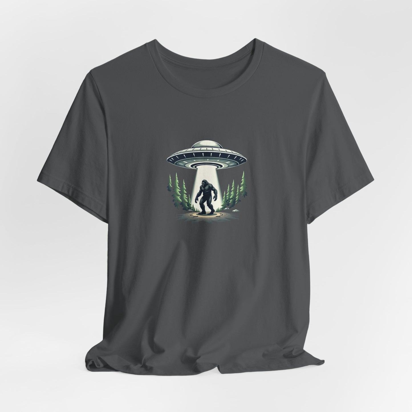 Squatch Sighting T-Shirt – Sasquatch UFO Abduction Graphic Tee