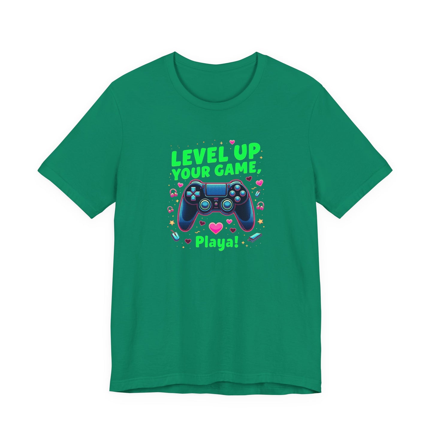 Level Up Your Game Gamer Tee — 'Level Up Your Game, Playa!' Video Game Controller Shirt
