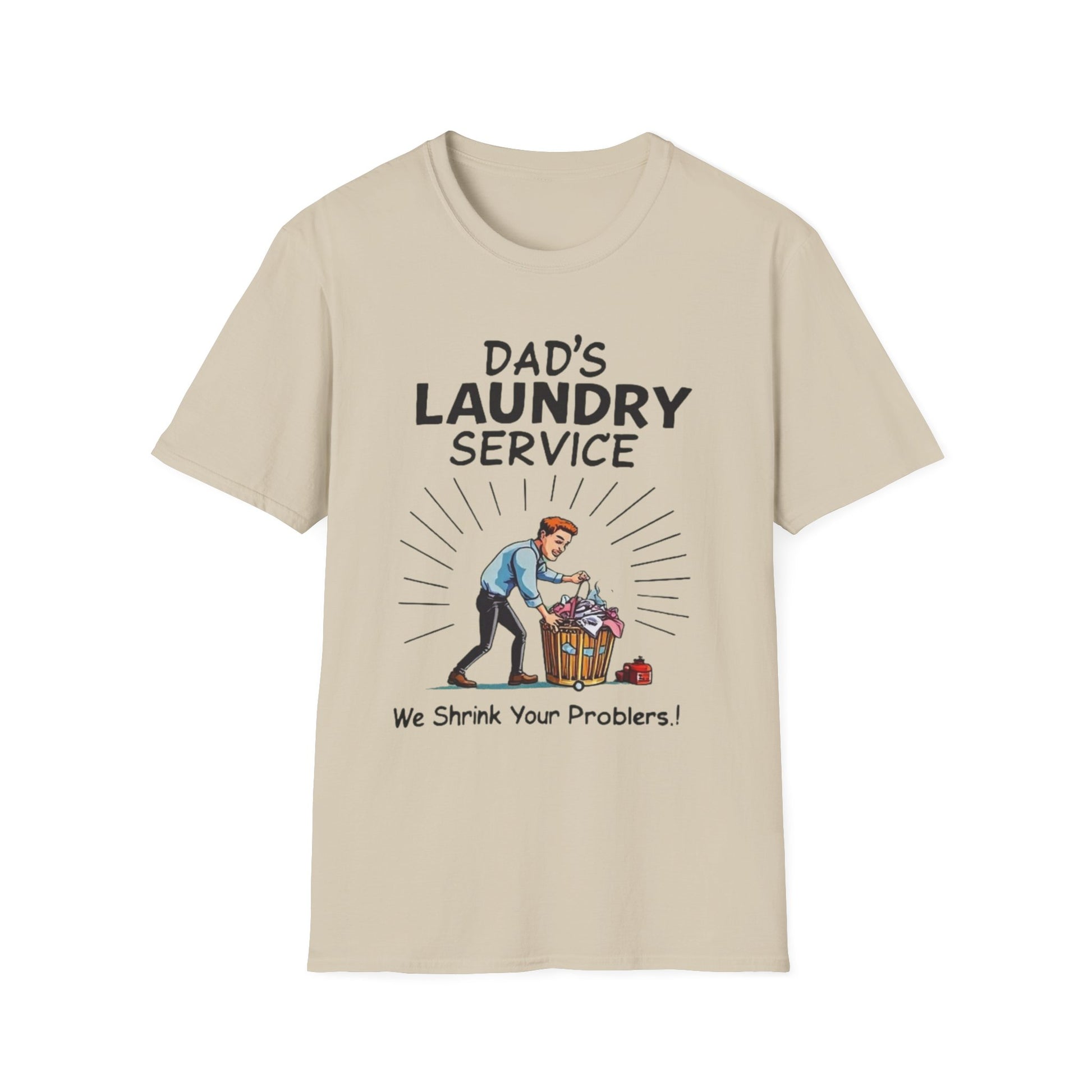 Dad's Laundry Service T-Shirt, Funny Gift for Dads, Unisex Humor Tee, Laundry Day Shirt, Father's Day Gift, Everyday Wear - Psychonaut Swag