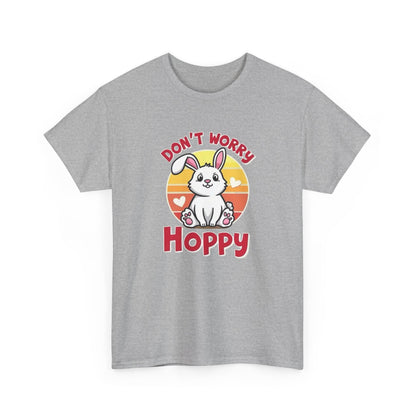 Don’t Worry Hoppy Bunny T-Shirt — Cute Easter Rabbit Graphic Tee