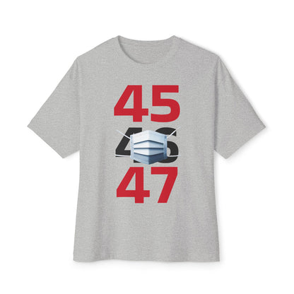 45-47 tee, Unisex Oversized Boxy Tee - Psychonaut Swag