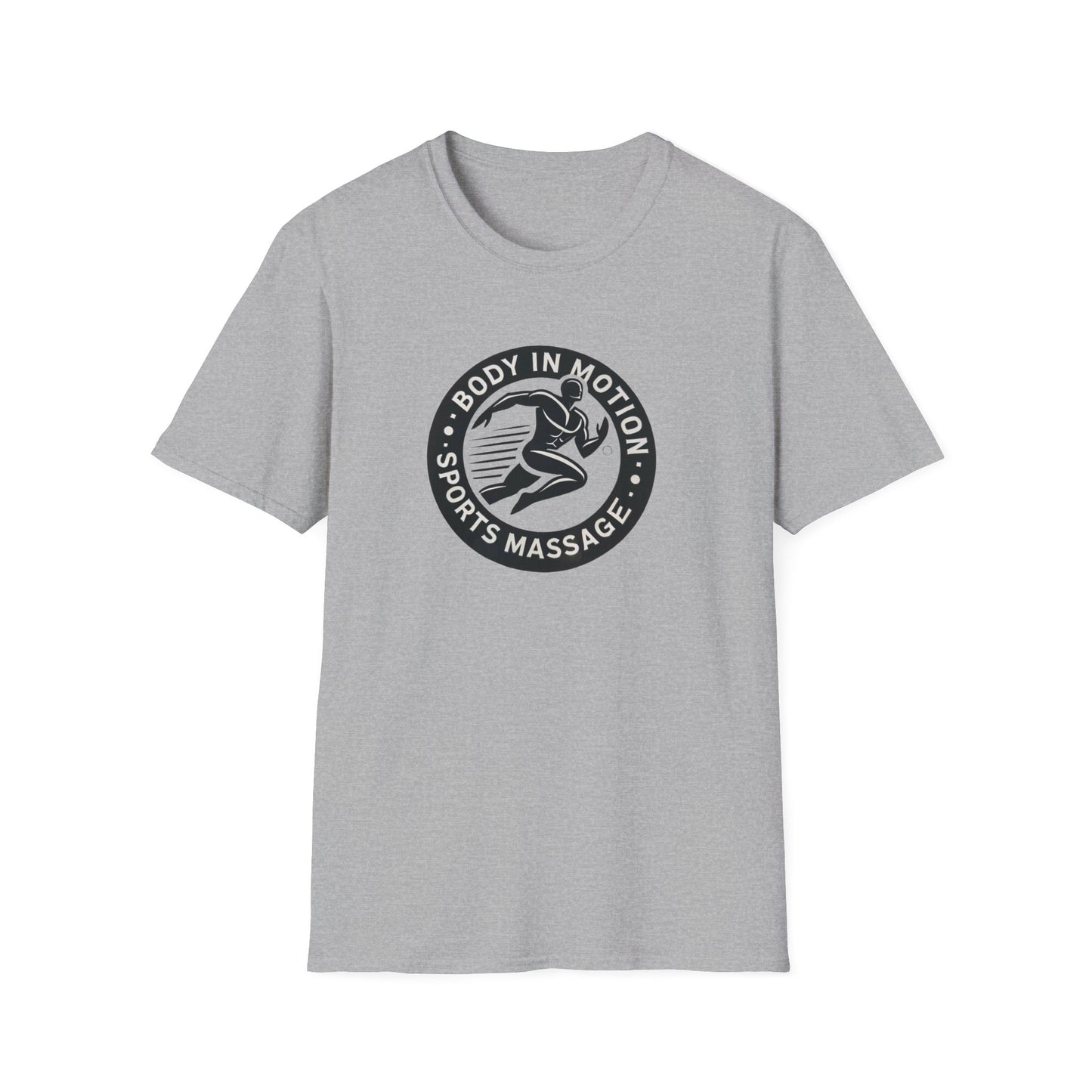 Sports Massage T-Shirt — "Body in Motion" Logo Athletic Tee