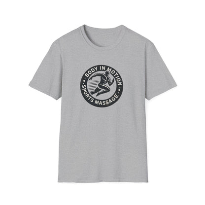 Sports Massage T-Shirt — "Body in Motion" Logo Athletic Tee