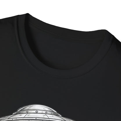 Alien Abduction Easter Bunny T-Shirt — UFO Beaming Candy Design