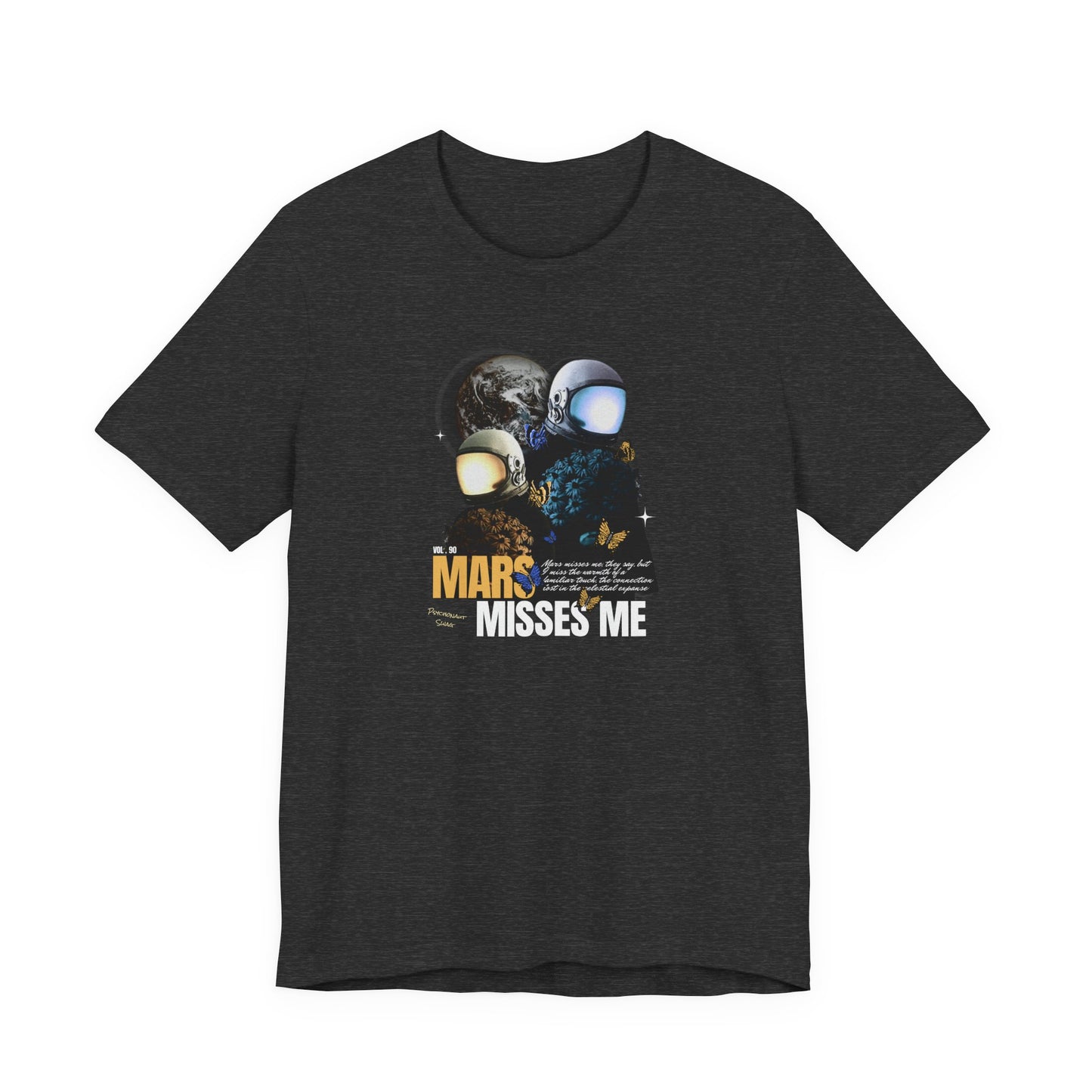 Mars Misses Me Graphic Tee — Retro Astronaut Space T-Shirt