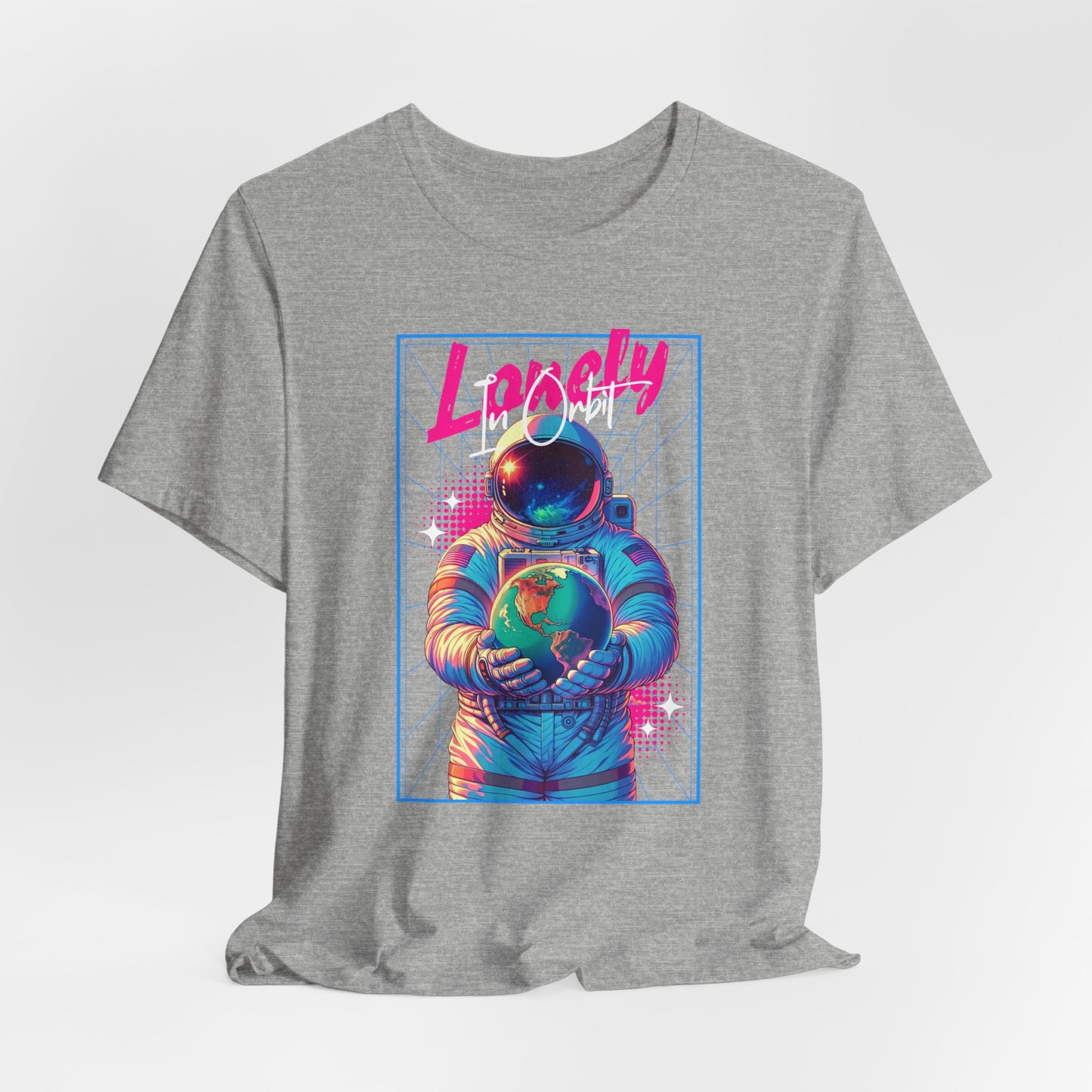 Astronaut Explorer Tee — "Lonely in Orbit" Space Graphic T-Shirt