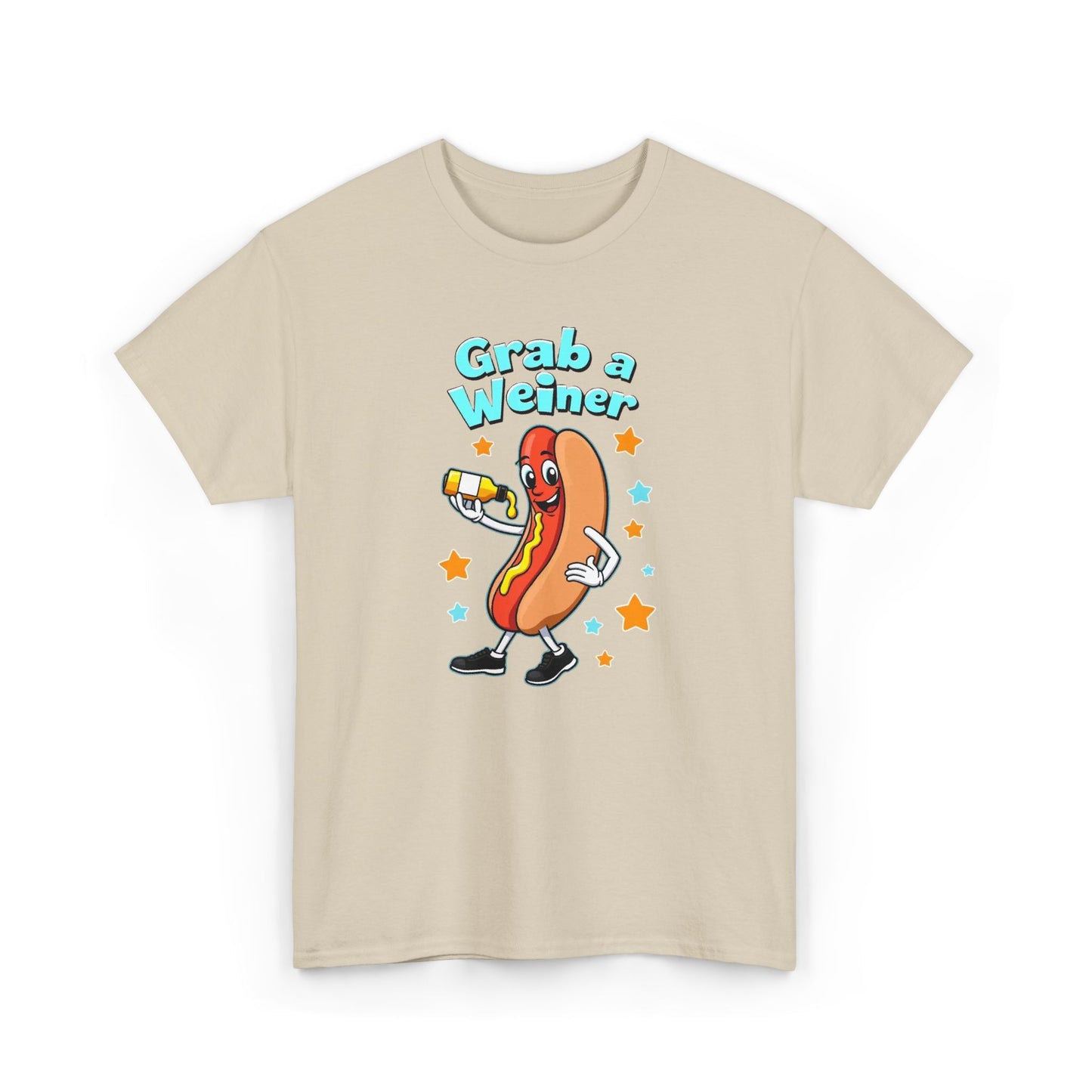 Weiner with mustard, Unisex Heavy Cotton Tee