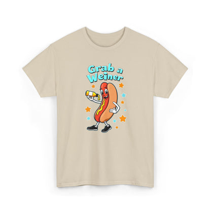 Weiner with mustard, Unisex Heavy Cotton Tee