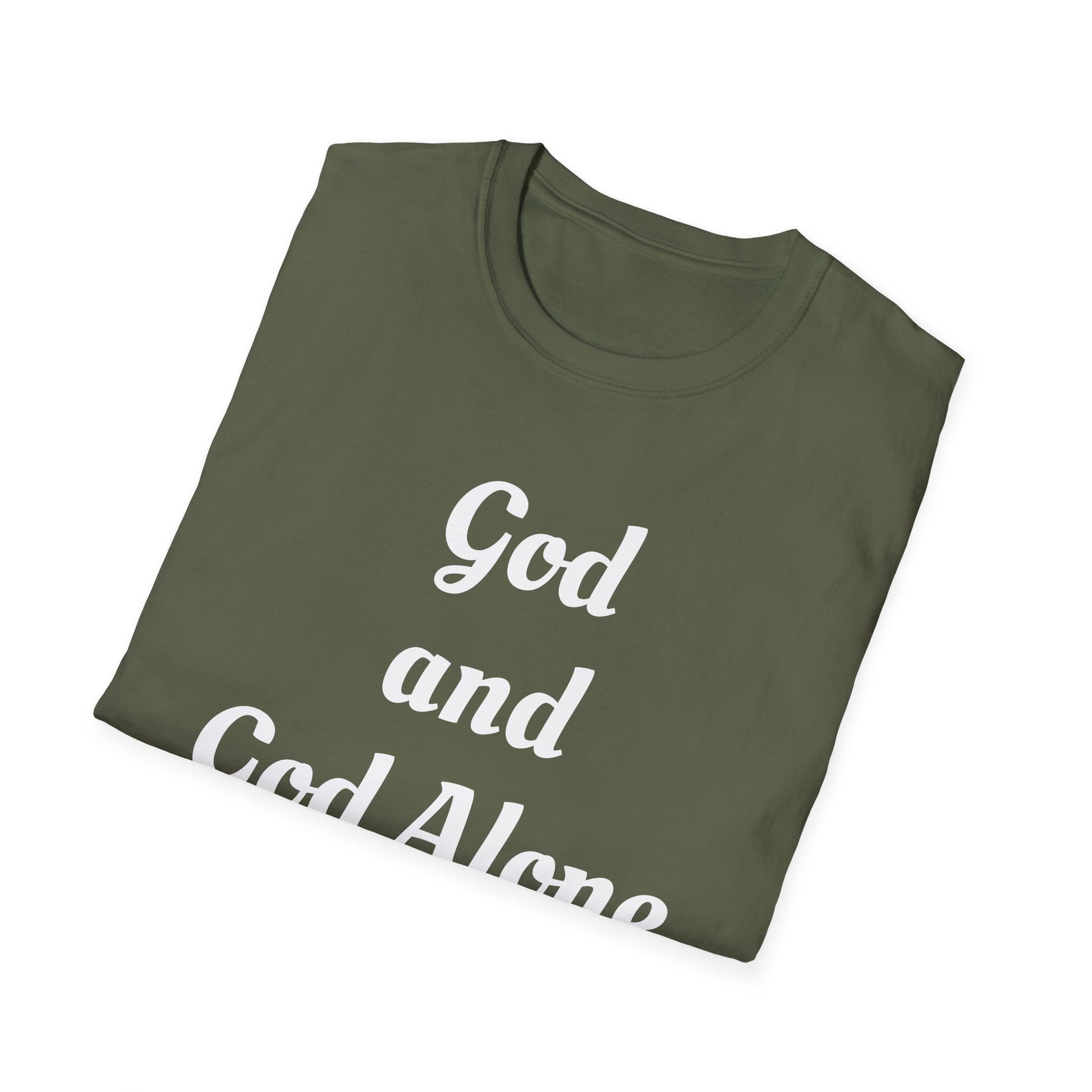 God Alone, Unisex Softstyle T-Shirt - Psychonaut Swag